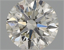 Natural Diamond 0.41 Carats, Round with Excellent Cut, J Color, VS2 Clarity and Certified by IGI