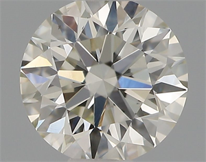 Picture of Natural Diamond 0.41 Carats, Round with Excellent Cut, J Color, VS2 Clarity and Certified by IGI