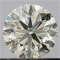 Natural Diamond 0.40 Carats, Round with Very Good Cut, K Color, VVS1 Clarity and Certified by GIA