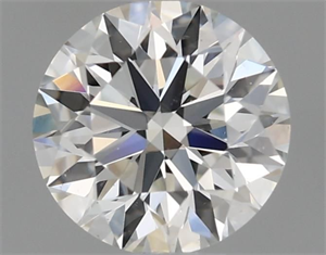 Picture of Natural Diamond 0.45 Carats, Round with Excellent Cut, I Color, VS2 Clarity and Certified by GIA