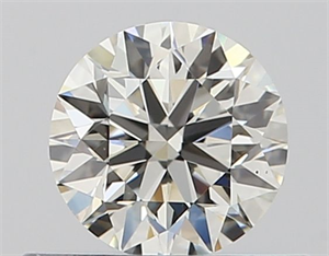 Picture of Natural Diamond 0.43 Carats, Round with Excellent Cut, I Color, VS1 Clarity and Certified by GIA