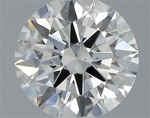 Picture of Natural Diamond 0.41 Carats, Round with Excellent Cut, H Color, SI1 Clarity and Certified by GIA