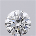 Natural Diamond 0.41 Carats, Round with Excellent Cut, H Color, SI2 Clarity and Certified by GIA