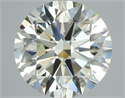 Natural Diamond 3.33 Carats, Round with Excellent Cut, K Color, VVS1 Clarity and Certified by IGI