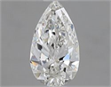 Natural Diamond 0.59 Carats, Pear with  Cut, G Color, VS1 Clarity and Certified by GIA