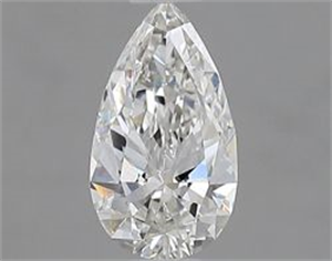 Picture of Natural Diamond 0.59 Carats, Pear with  Cut, G Color, VS1 Clarity and Certified by GIA