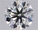 Natural Diamond 3.00 Carats, Round with Very Good Cut, H Color, VVS1 Clarity and Certified by GIA