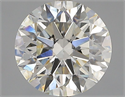 Natural Diamond 2.01 Carats, Round with Excellent Cut, J Color, VS2 Clarity and Certified by GIA