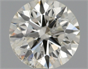 Natural Diamond 0.50 Carats, Round with Very Good Cut, K Color, I1 Clarity and Certified by GIA