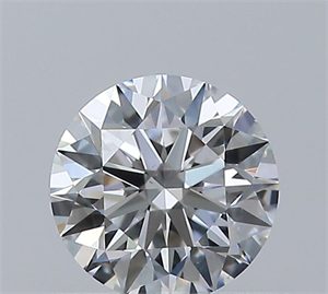 Picture of Natural Diamond 0.42 Carats, Round with Excellent Cut, F Color, VS2 Clarity and Certified by GIA