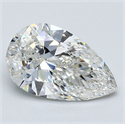 Natural Diamond 2.03 Carats, Pear with  Cut, I Color, VVS2 Clarity and Certified by GIA