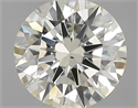 Natural Diamond 0.53 Carats, Round with Excellent Cut, K Color, VS2 Clarity and Certified by IGI