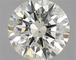 Picture of Natural Diamond 0.53 Carats, Round with Excellent Cut, K Color, VS2 Clarity and Certified by IGI