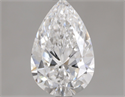 Natural Diamond 1.50 Carats, Pear with  Cut, E Color, VS1 Clarity and Certified by GIA