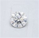 Natural Diamond 0.43 Carats, Round with Very Good Cut, F Color, I1 Clarity and Certified by GIA