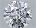 Natural Diamond 3.73 Carats, Round with Excellent Cut, D Color, VVS1 Clarity and Certified by GIA