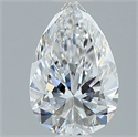 Natural Diamond 0.70 Carats, Pear with  Cut, E Color, VS1 Clarity and Certified by GIA