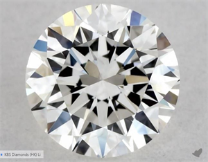 Picture of Natural Diamond 0.40 Carats, Round with Excellent Cut, H Color, VS2 Clarity and Certified by GIA