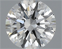 Natural Diamond 0.41 Carats, Round with Excellent Cut, H Color, VS2 Clarity and Certified by GIA