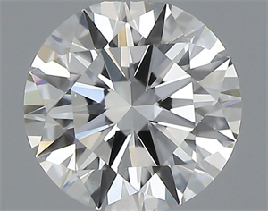 Picture of Natural Diamond 0.41 Carats, Round with Excellent Cut, H Color, VS2 Clarity and Certified by GIA