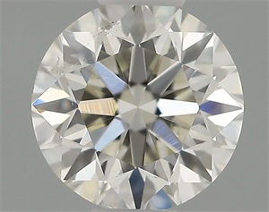 Picture of Natural Diamond 0.40 Carats, Round with Very Good Cut, H Color, SI1 Clarity and Certified by IGI