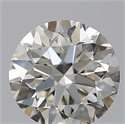 Natural Diamond 0.50 Carats, Round with Very Good Cut, K Color, VVS1 Clarity and Certified by GIA