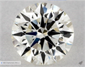 Natural Diamond 0.54 Carats, Round with Excellent Cut, K Color, VVS2 Clarity and Certified by GIA