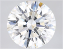 Natural Diamond 2.01 Carats, Round with Excellent Cut, I Color, VS1 Clarity and Certified by GIA