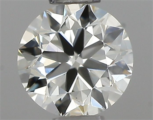 Picture of Natural Diamond 0.40 Carats, Round with Very Good Cut, J Color, VVS1 Clarity and Certified by IGI