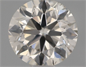 Natural Diamond 0.50 Carats, Round with Excellent Cut, J Color, SI1 Clarity and Certified by IGI