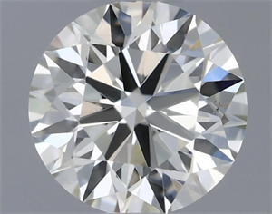 Picture of Natural Diamond 0.41 Carats, Round with Excellent Cut, I Color, VS1 Clarity and Certified by IGI