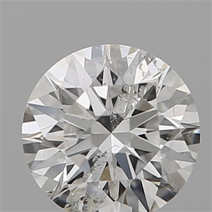 Picture of Natural Diamond 0.52 Carats, Round with Excellent Cut, H Color, I1 Clarity and Certified by GIA