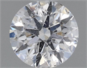 Natural Diamond 0.40 Carats, Round with Excellent Cut, D Color, I1 Clarity and Certified by GIA