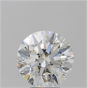 Natural Diamond 5.01 Carats, Round with Excellent Cut, I Color, VS1 Clarity and Certified by GIA