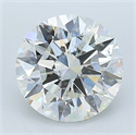 Natural Diamond 2.01 Carats, Round with Excellent Cut, I Color, SI2 Clarity and Certified by GIA