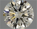 Natural Diamond 0.51 Carats, Round with Excellent Cut, K Color, VVS2 Clarity and Certified by IGI