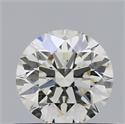 Natural Diamond 0.50 Carats, Round with Excellent Cut, K Color, VS1 Clarity and Certified by GIA