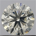 Natural Diamond 0.50 Carats, Round with Very Good Cut, J Color, SI1 Clarity and Certified by GIA