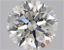 Natural Diamond 2.01 Carats, Round with Excellent Cut, H Color, VVS2 Clarity and Certified by IGI