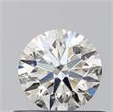 Natural Diamond 0.58 Carats, Round with Excellent Cut, J Color, VS2 Clarity and Certified by GIA