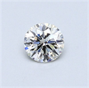 Natural Diamond 0.41 Carats, Round with Excellent Cut, J Color, VS1 Clarity and Certified by GIA