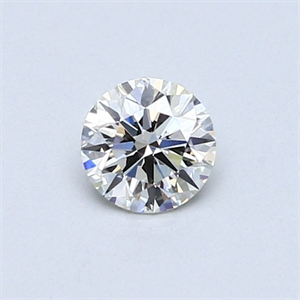 Picture of Natural Diamond 0.41 Carats, Round with Excellent Cut, J Color, VS1 Clarity and Certified by GIA