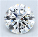 Natural Diamond 2.01 Carats, Round with Excellent Cut, H Color, SI2 Clarity and Certified by GIA