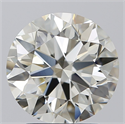 Natural Diamond 2.81 Carats, Round with Excellent Cut, J Color, VVS2 Clarity and Certified by IGI