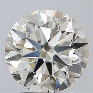 Picture of Natural Diamond 2.81 Carats, Round with Excellent Cut, J Color, VVS2 Clarity and Certified by IGI