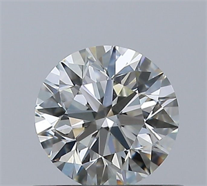 Picture of Natural Diamond 0.50 Carats, Round with Excellent Cut, H Color, VVS2 Clarity and Certified by IGI