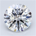 Natural Diamond 4.09 Carats, Round with Excellent Cut, D Color, VS1 Clarity and Certified by GIA