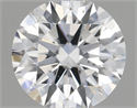 Natural Diamond 0.41 Carats, Round with Excellent Cut, D Color, VS2 Clarity and Certified by GIA