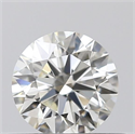 Natural Diamond 0.43 Carats, Round with Excellent Cut, J Color, VVS1 Clarity and Certified by GIA