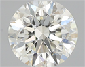 Natural Diamond 0.40 Carats, Round with Excellent Cut, J Color, VS1 Clarity and Certified by GIA